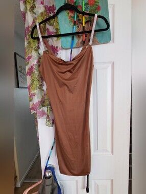 Victoria's Secret Shine Strap Smoothing Slip Dress SZ XL NWT